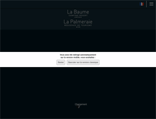 Tablet Screenshot of labaume-lapalmeraie.com